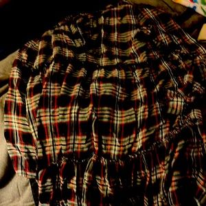 Plaid long sleeve dress